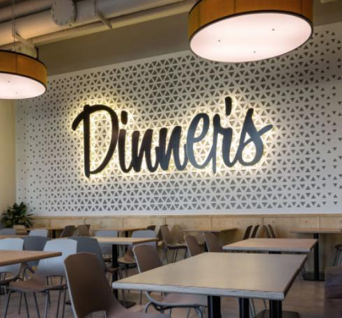 Логотип Dinner`s — cеть ресторанов быстрого питания